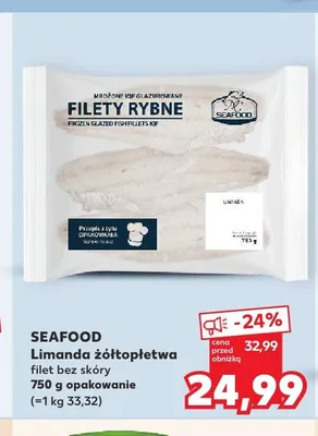 Filet bez skóry z limandy żółtopłetwej Seafood promocja w Kaufland