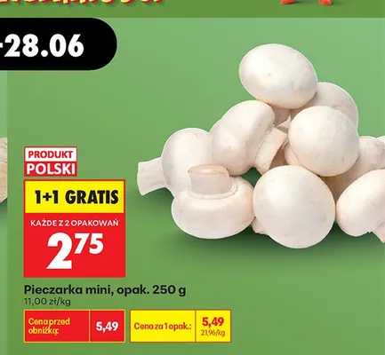 Pieczarka mini promocja w Biedronka