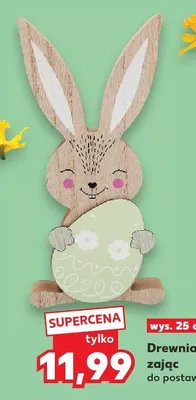 Drewniany zając  promocja w Kaufland