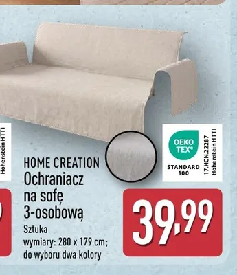 Ochraniacz na sofę 3-osobową Home Creation promocja w Aldi