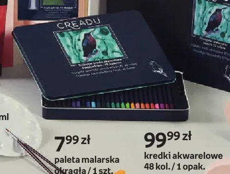 Kredki akwarelowe 48-pak Creadu promocja w Empik