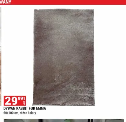 Dywan Rabbit Fur Emma promocja w Merkury Market