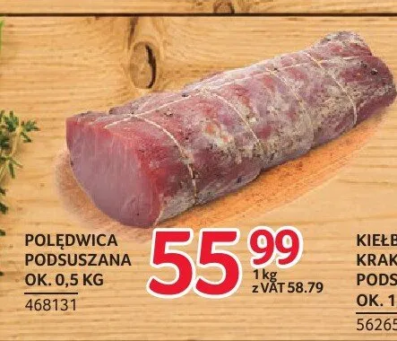 Polędwica podsuszana ZMB Białystok promocja w Selgros