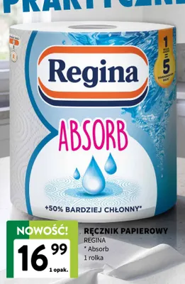 Ręcznik papierowy Regina Absorb promocja w Intermarche