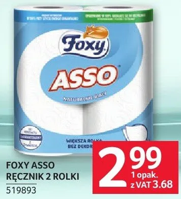 Ręcznik Foxy Asso 2 rolki promocja w Selgros