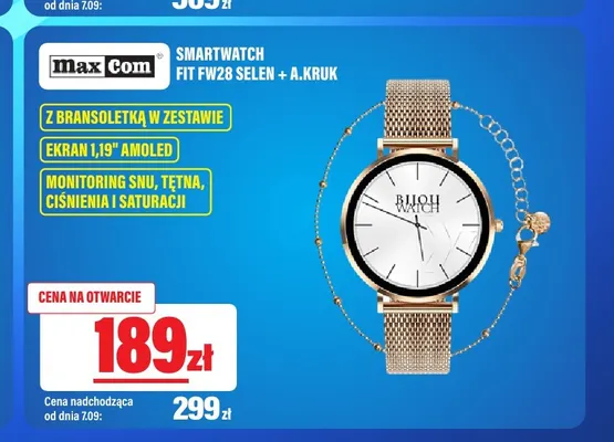 Smartwatch Maxcom Fit FW28 Selen + A.Kruk promocja w RTV EURO AGD