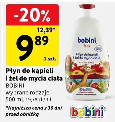 Płyn do kąpieli i żel do mycia ciała wybrane rodzaje 500 ml promocja w Intermarche