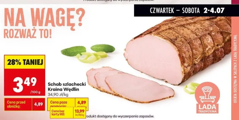 Schab szlachecki Kraina Wędlin promocja w Biedronka