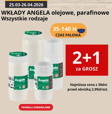 Wkłady parafinowe promocja w Supeco