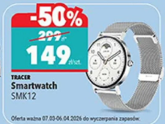 Smartwatch SMK12 promocja w Biedronka