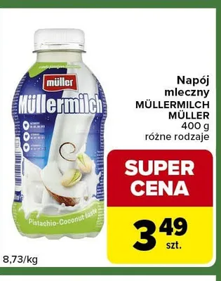 Napój mleczny MÜLLERMILCH MÜLLER promocja w Carrefour Express