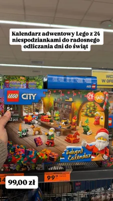 Kalendarz adwentowy Lego City promocja w Biedronka