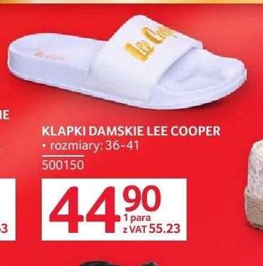 Klapki damskie LEE COOPER promocja w Selgros