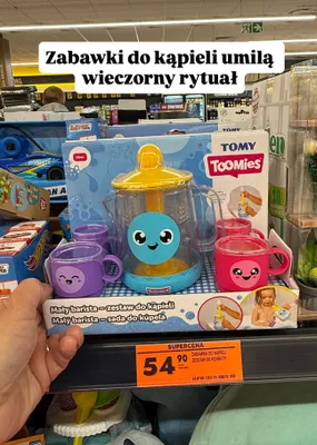 Zabawka do kąpieli zestaw do herbaty TOMY Toomies promocja w Biedronka