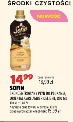 Skoncentrowany płyn do płukania Oriental Care Amber Delight Sofin promocja w Drogerie Natura