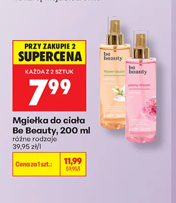 Mgiełka do ciała Be Beauty Peony Dream promocja w Biedronka