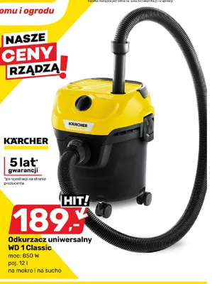 Odkurzacz uniwersalny Wd 1 Classic Kärcher promocja w Bricomarche