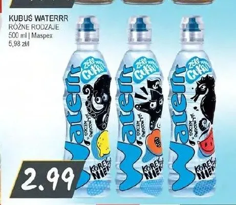 Napój Kubuś Waterrr jabłko promocja w Słoneczko