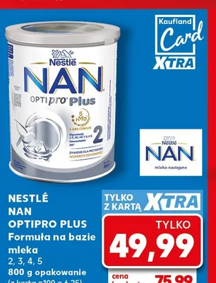 Formuła na bazie mleka NAN Optipro Plus Nestlé promocja w Kaufland