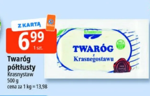 Twaróg półtłusty Krasnystaw promocja w Leclerc
