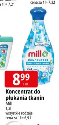 Koncentrat do płukania tkanin Mill promocja w Leclerc