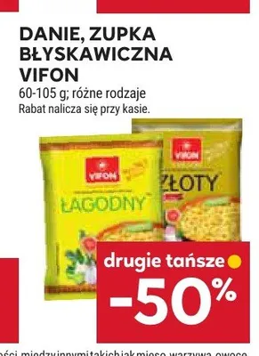 Zupka błyskawiczna Vifon złoty promocja w Stokrotka