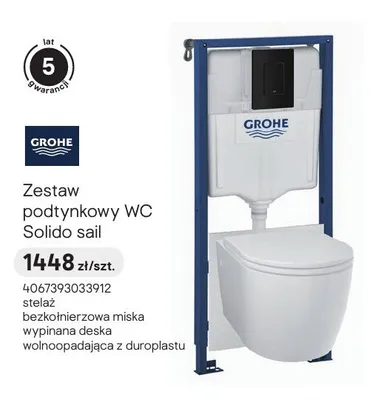Zestaw podtynkowy WC Grohe Solido sail promocja w Castorama