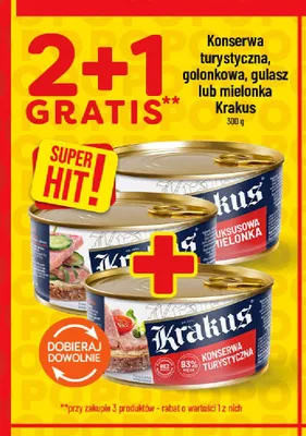 Konserwa turystyczna Krakus promocja w POLOmarket