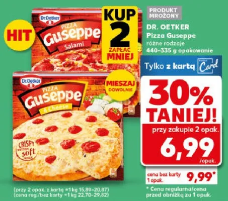 Pizza Guseppe różne rodzaje promocja w Kaufland