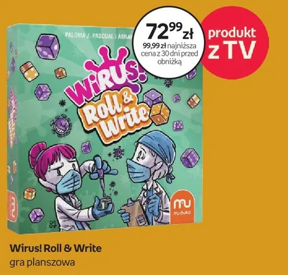 Gra planszowa Wirus! Roll & Write promocja w Empik