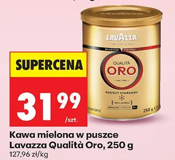 Kawa mielona w puszce Qualità Oro promocja w Biedronka