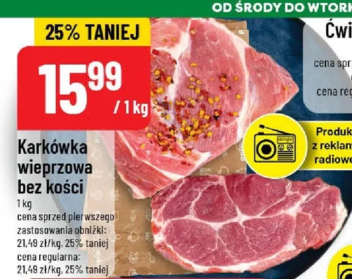 Karkówka wieprzowa bez kości promocja w POLOmarket