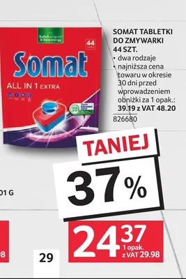 Tabletki do zmywarki Somat promocja w Selgros