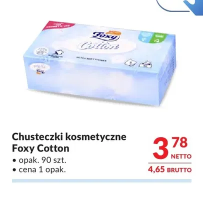 Chusteczki kosmetyczne Foxy Cotton promocja w Makro