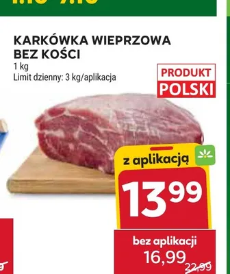 Karkówka wieprzowa bez kości promocja w Stokrotka