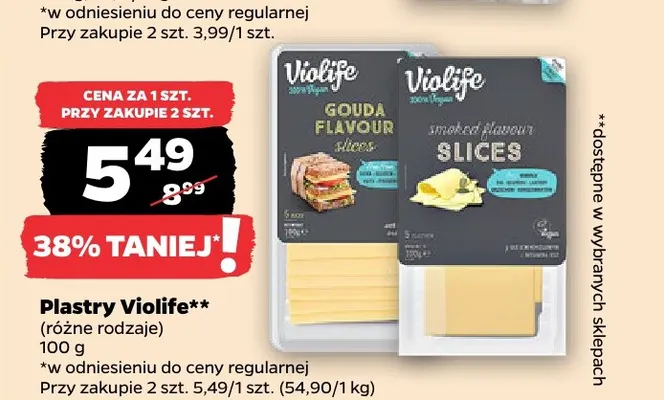 Plastry Gouda Flavour Violife promocja w Netto