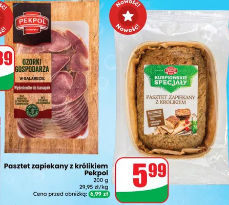 Ozorki w galarecie promocja w Dino