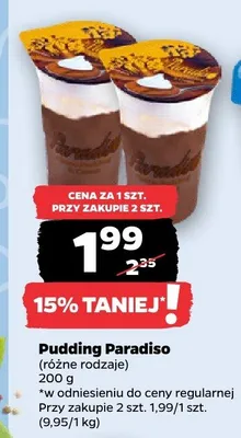 Pudding Paradiso różne rodzaje promocja w Netto