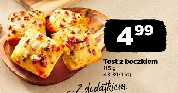Tost z boczkiem promocja w Netto