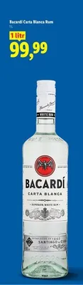 Rum Bacardi Carta Blanca promocja w Lidl