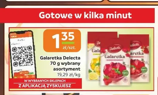 Galaretka Delecta promocja w Gama