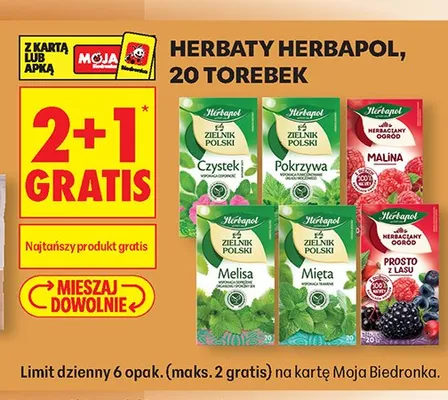 Herbaty Herbapol promocja w Biedronka