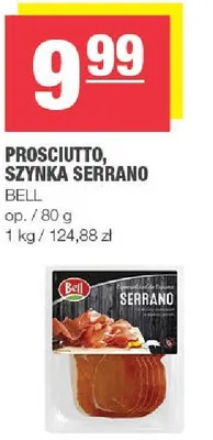 Prosciutto Szynka Serrano Bell promocja w SPAR