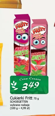 Cukierki Fritt 70g promocja w CEZAR Delikatesy