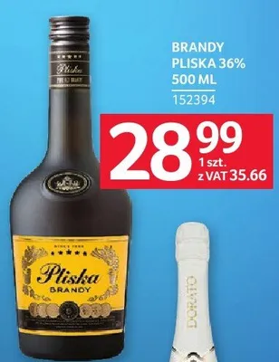 Brandy Pliska 36% 500ml promocja w Selgros