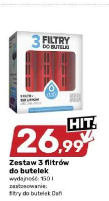 Zestaw 3 filtrów do butelek Dafi promocja w Bricomarche