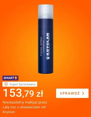 Utrwalacz makijażu Kryolan Fixing Spray promocja w Allegro
