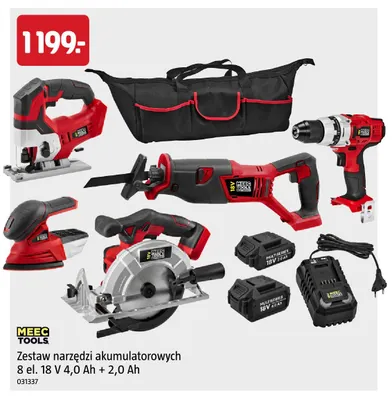 Zestaw narzędzi akumulatorowych 8 el. Meec Tools promocja w Jula