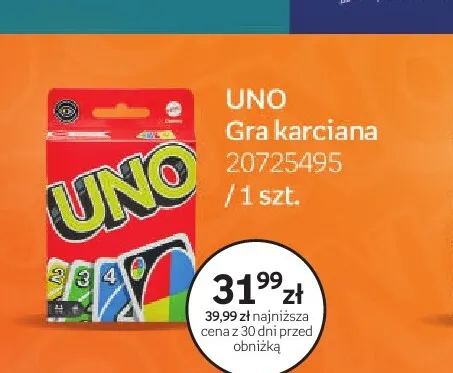 Gra karciana UNO promocja w Empik
