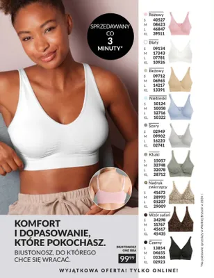 Biustonosz One Bra promocja w AVON